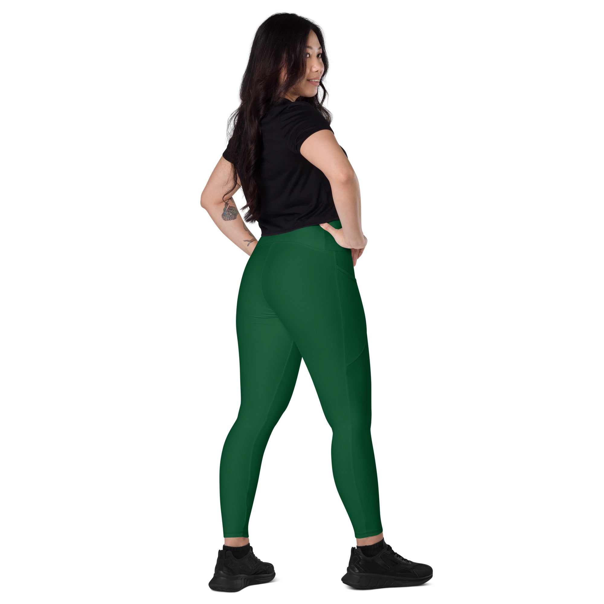 Forest Green Leggings with Pockets | Size Inclusive